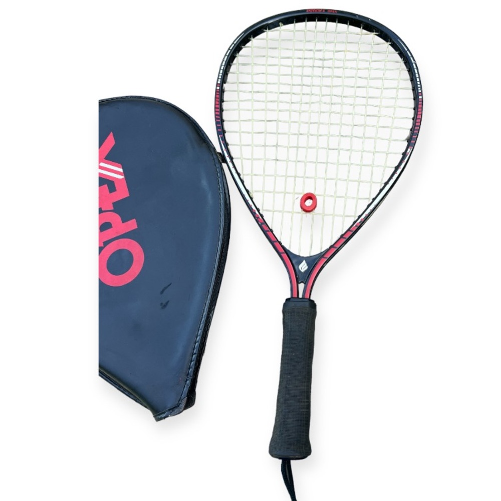 Ektelon Opex Black & Red Racquetball Racquet‎ With Cover.